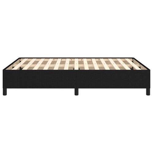 Sengeramme 140x200 cm stof sort
