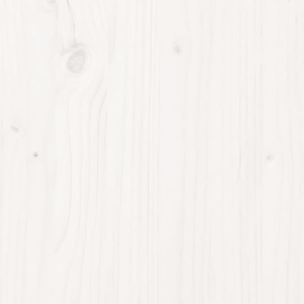 Skænk 100x40x75 cm massivt fyrretræ hvid
