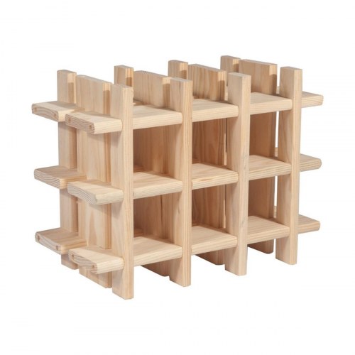 Astigarraga Flaskereol Evolutivo Rioja - brun fyrretræ, 9 flasker (43 × 22 × 32,5 cm)