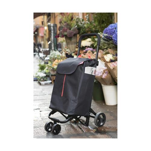 Indkøbsvogn Gimi Twin Urban Sort 50 L (39 x 52 x 95 cm)