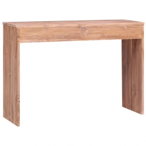 Konsolbord 110x35x75 cm massivt teaktræ