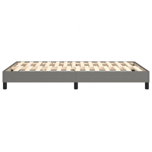 Boxspring sengeramme i stof - mørkegrå 120 x 200 cm