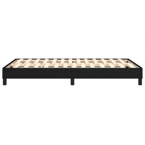 Boxspring sengeramme i stof - sort 120 × 200 cm