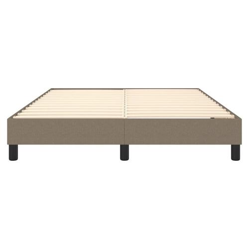 Sengeramme uden madras 140x190 cm stof gråbrun