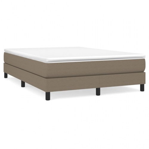 Boxspring sengeramme 140x200 cm - stof, gråbrun