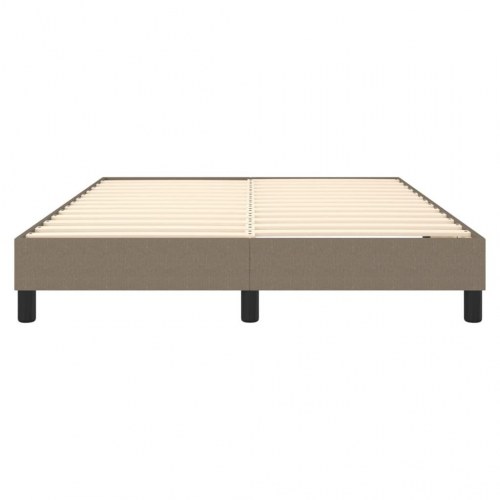 Boxspring sengeramme 140x200 cm - stof, gråbrun
