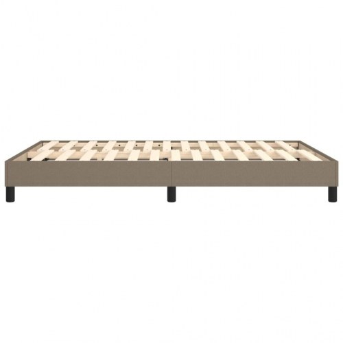 Boxspring sengeramme 140x200 cm - stof, gråbrun