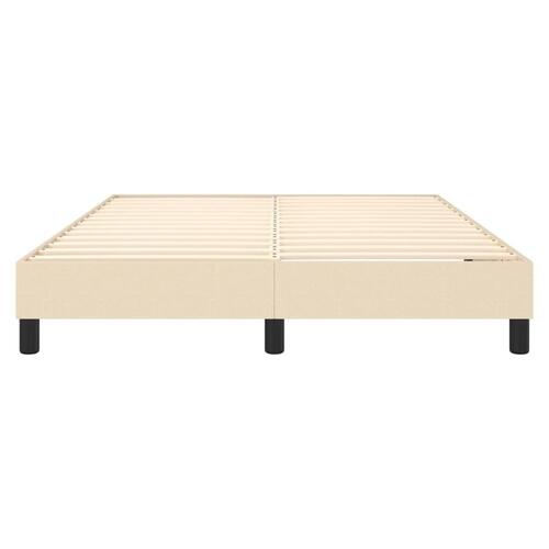 Sengeramme uden madras 140x200 cm stof cremefarvet