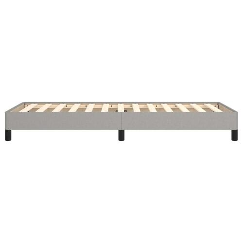 Sengeramme uden madras Lysegrå 80x200 cm Stof