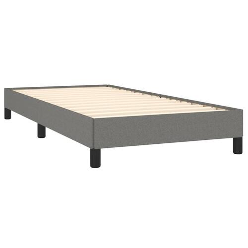 Sengeramme uden madras Mørkegrå 80x200 cm Stof