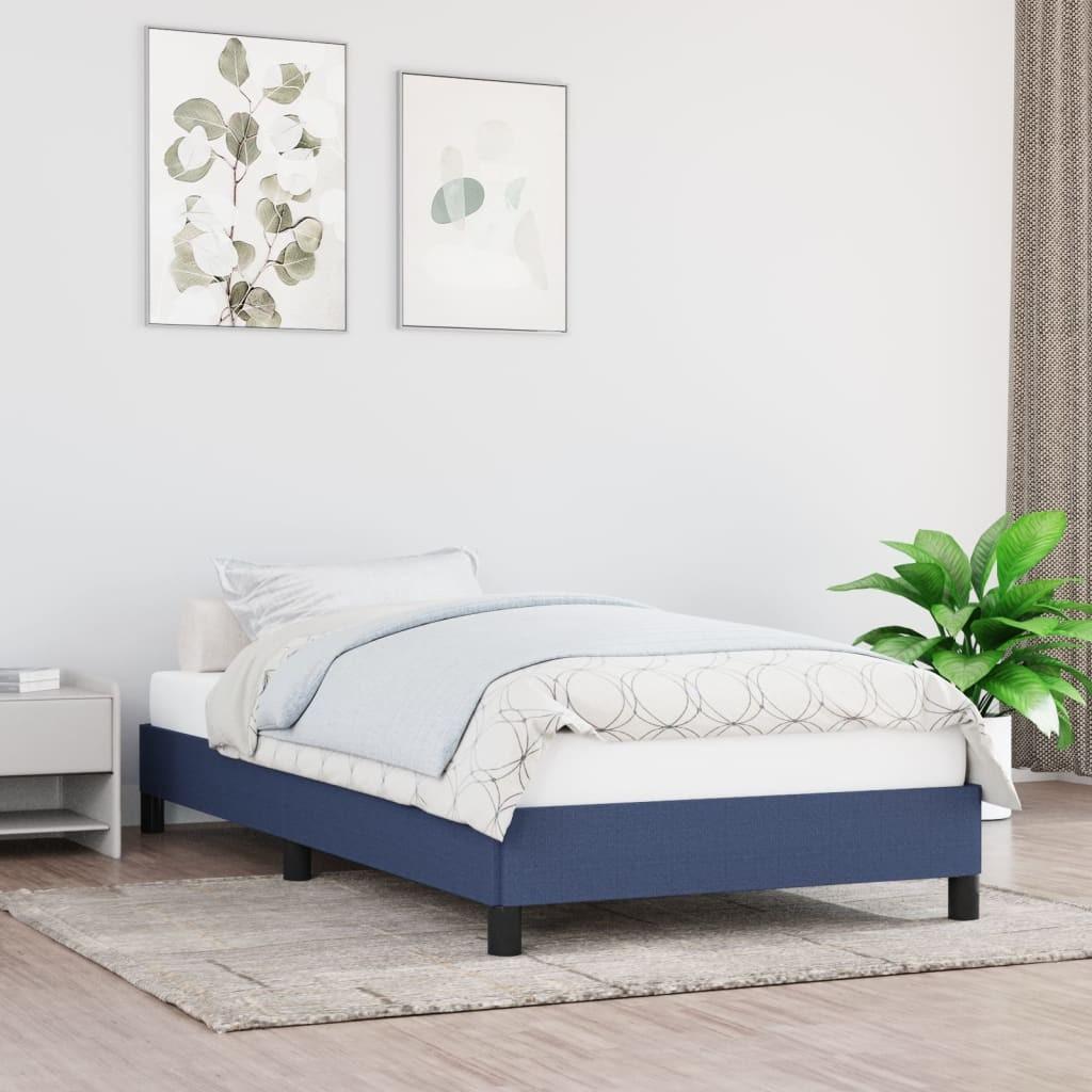 Sengeramme uden madras 80x200 cm stof blå