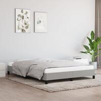 Sengeramme uden madras 140x190 cm stof lysegrå
