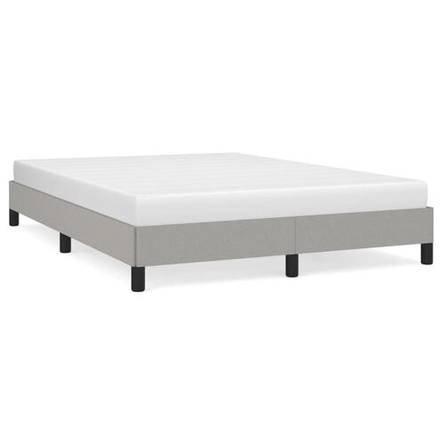 Sengeramme uden madras 140x190 cm stof lysegrå