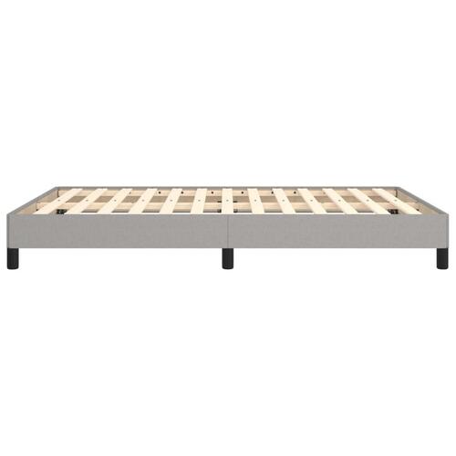 Sengeramme uden madras 140x190 cm stof lysegrå