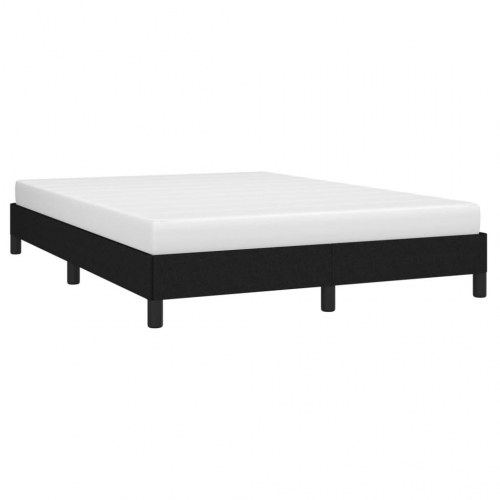 Sengeramme i stof - 140 x 190 cm, sort (uden madras)
