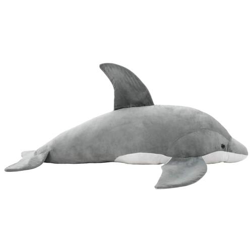 Tøjdyr delfin plys grå