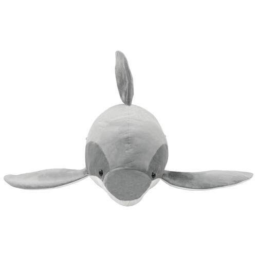 Tøjdyr delfin plys grå