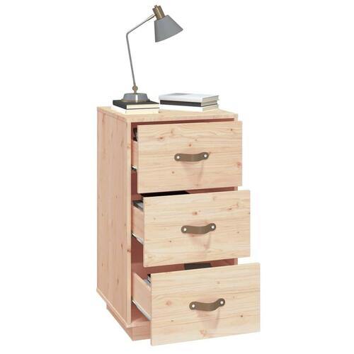 Sengeborde 2 stk. 40x40x75 cm massivt fyrretræ