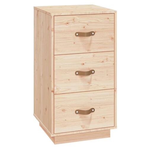 Sengeborde 2 stk. 40x40x75 cm massivt fyrretræ
