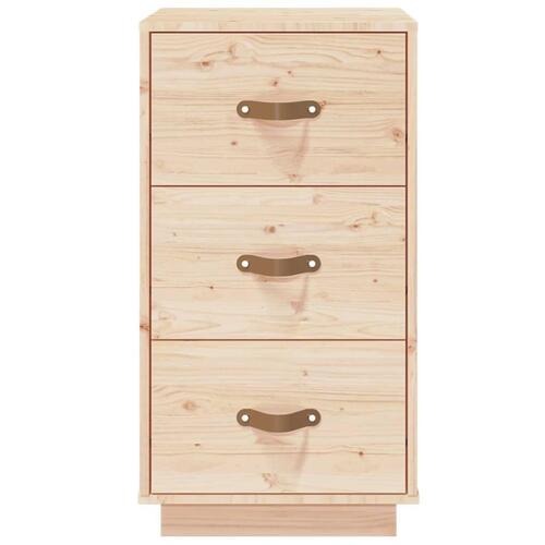 Sengeborde 2 stk. 40x40x75 cm massivt fyrretræ