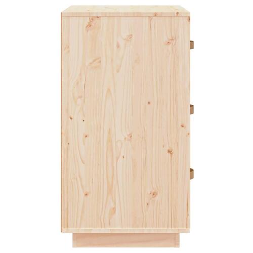 Sengeborde 2 stk. 40x40x75 cm massivt fyrretræ
