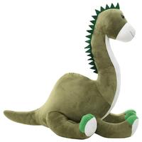 Tøjdyr brontosaurus plysstof grøn