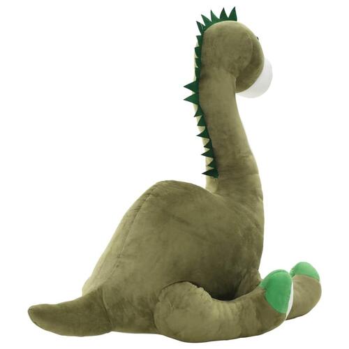 Tøjdyr brontosaurus plysstof grøn