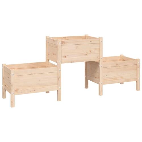 Plantekasse 178,5x44x75 cm massivt fyrretræ