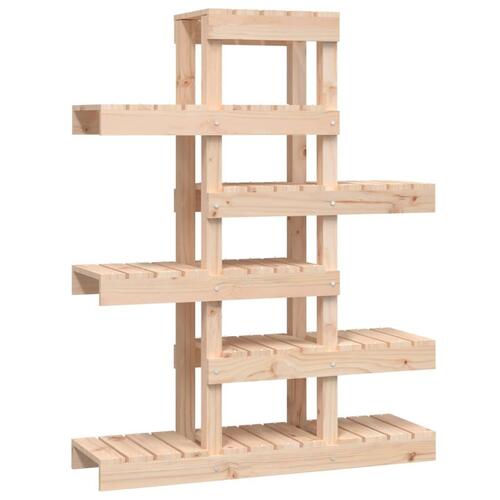 Plantestativ 85x25x109,5 cm massivt fyrretræ