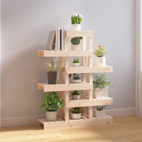 Plantestativ 85x25x109,5 cm massivt fyrretræ