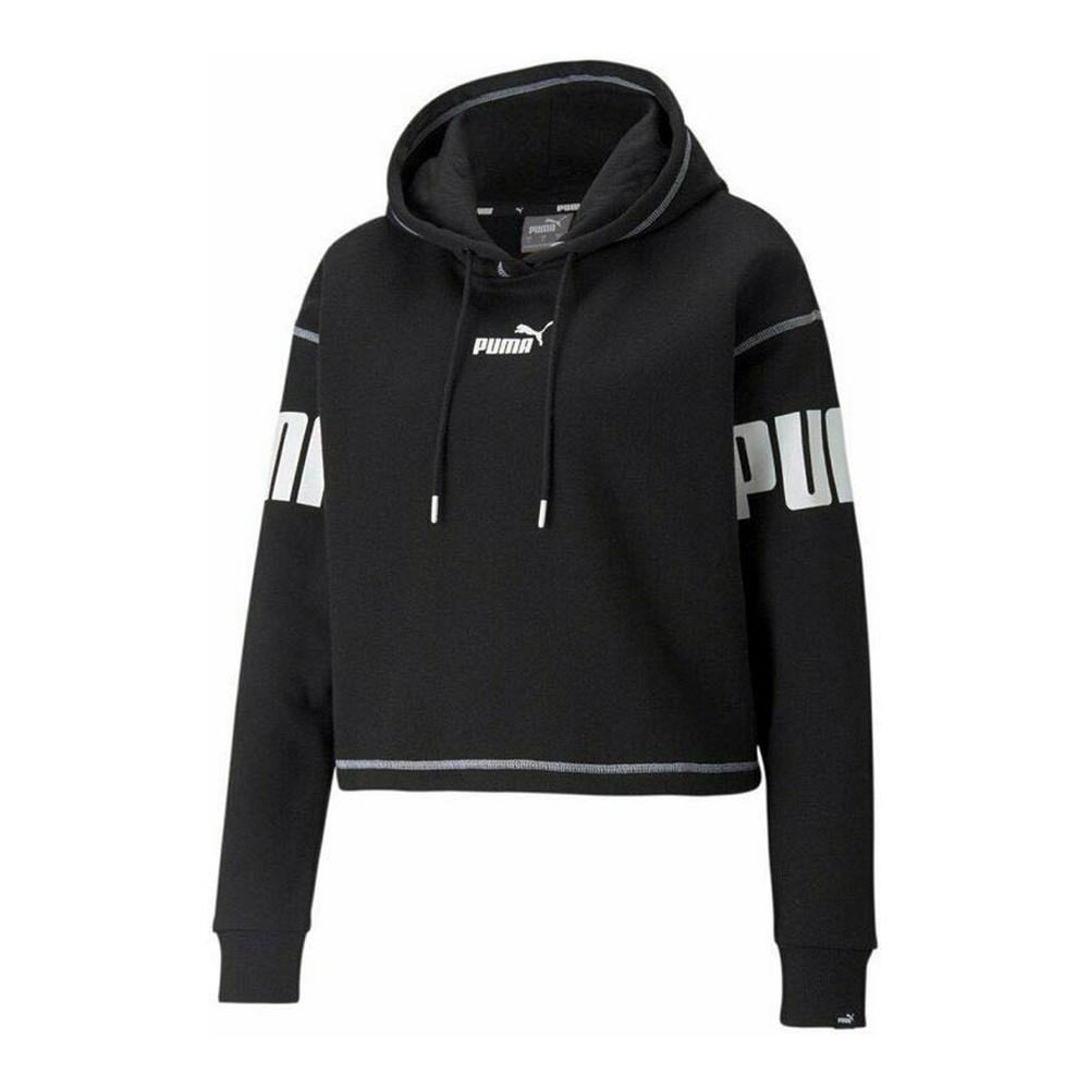 Hættetrøje til Kvinde Puma Power Fl Sort XXL
