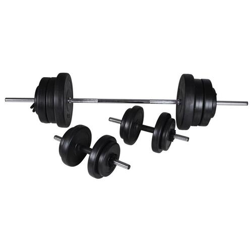 Vægtstang + 2 håndvægte 60,5 kg