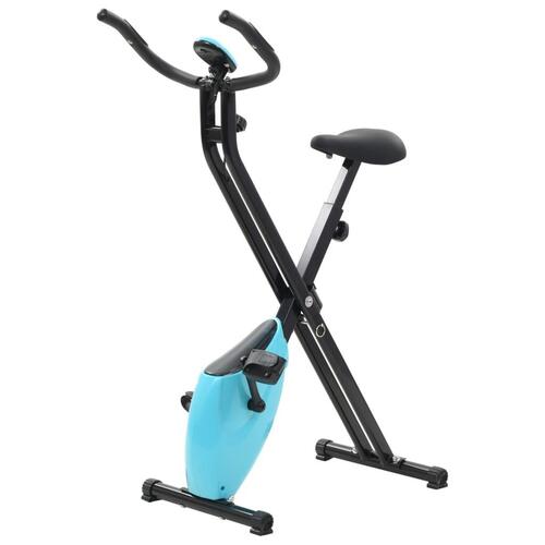 Magnetisk motionscykel med pulsmåler sort og blå