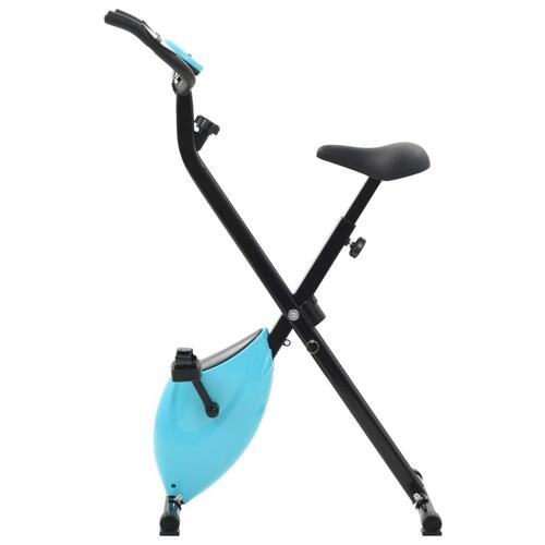 Magnetisk motionscykel med pulsmåler sort og blå