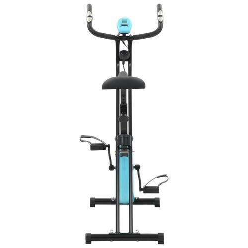 Magnetisk motionscykel med pulsmåler sort og blå