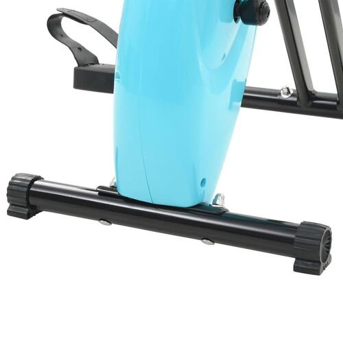 Magnetisk motionscykel med pulsmåler sort og blå
