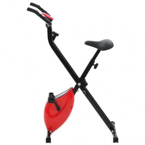 Magnetisk motionscykel med pulsmåler sort og rød
