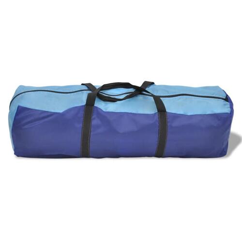 Camping Telt 6 Personer Navy Blå / Lyseblå