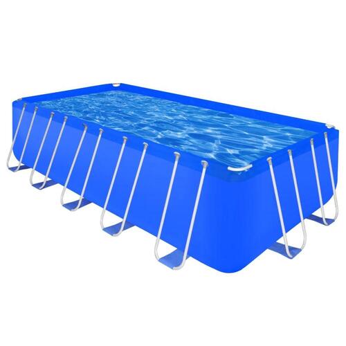 Fritstående rektangulært badebassin med stålramme 540 x 270 x 122 cm