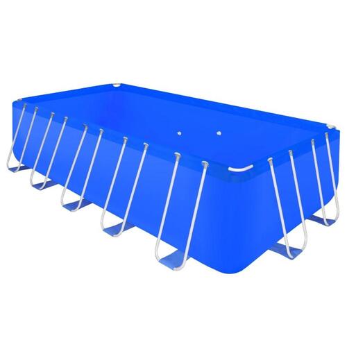 Fritstående rektangulært badebassin med stålramme 540 x 270 x 122 cm