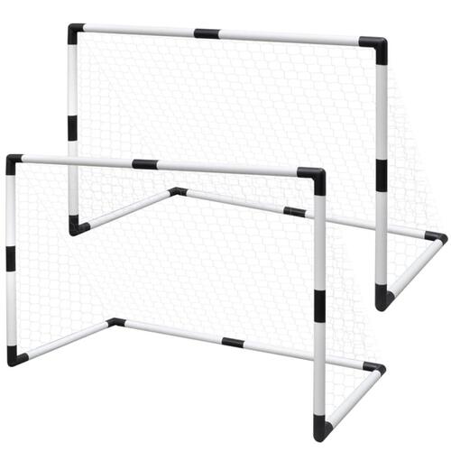 Mini-fodboldmål 2 stk. 91,5x48x61 cm til børn