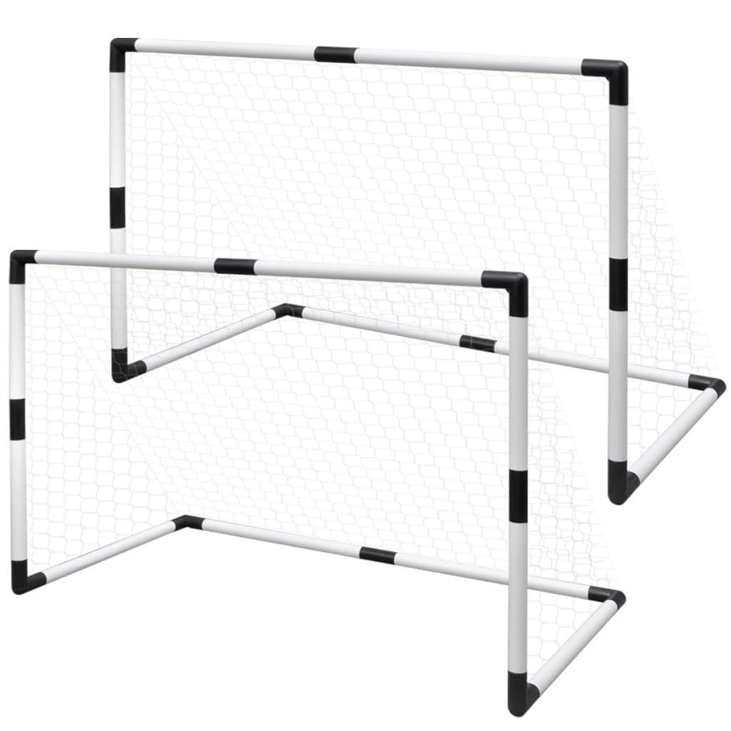 Mini-fodboldmål 2 stk. 91,5x48x61 cm til børn