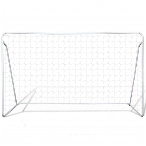 Fodboldmål med net 240x90x150 cm stål