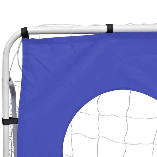 Fodboldmål med sigtemål 240x92x150 cm stål