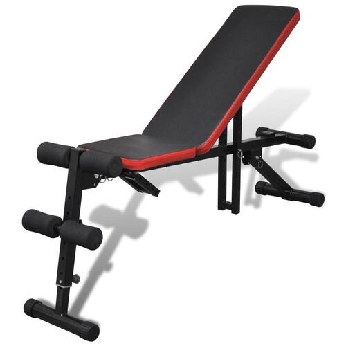 Træningsbænk til sit-ups justérbar