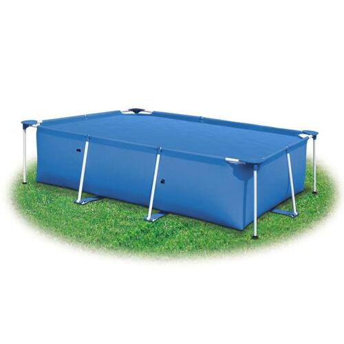 Poolovertræk rektangulært 260 x 160 cm PE blå
