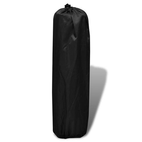 Sort selvoppustelige liggeunderlag 185 x 55 x 3 cm (Single)
