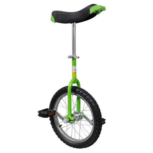 Ethjulet cykel 16 tommer justerbar grøn