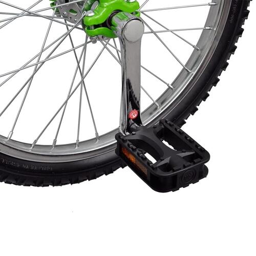 Ethjulet cykel 16 tommer justerbar grøn
