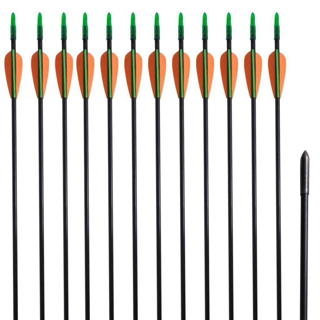 Standard recurve buepile 30" 0,6 cm glasfiber 12 stk.